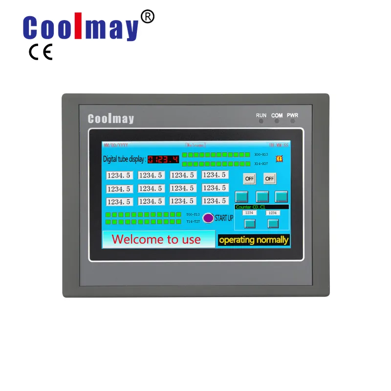 Painel de toque hmi plc econômica simples tudo-em-uma bomba de calor de controle plc com preço de fábrica