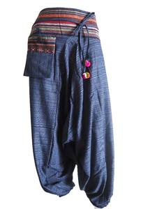 Thai Pants <b>Yoga</b> Boho Baggy Gypsy Hippie Drop Crotch Pantscotton Winter Pants - Product Image 3