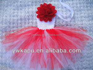 Baby crochet top tutu dress baby tutu dress with flowers fashion baby tutu inspired tutu dresses - Product Image 1