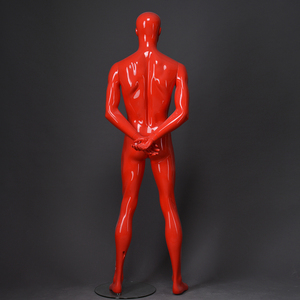 Maniquí de Plástico Brillante Rojo, Abstracto, sin Rostro, <span class=keywords><strong>Musculoso</strong></span>, de Pie, para Escaparate de Tienda de Moda, en Venta - Product Image 5