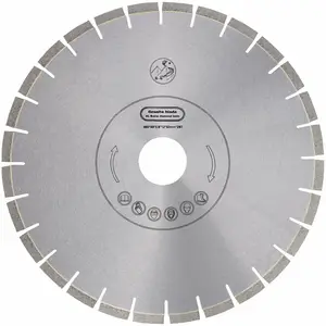 400 Mm Inti Diam Granit Diamond Circular Saw Blade Cutting Disc untuk Mesin Pemotong Jembatan