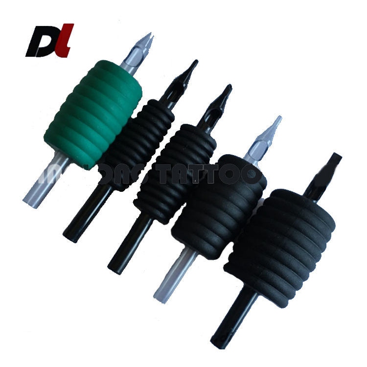 Нескользящие одноразовые пластиковые резиновые трубчатые Захваты Dinglong для татуировок разных размеров 30 мм