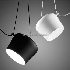 Nórdico moderno blanco y negro doble cabezas moderna lámpara de araña de <span class=keywords><strong>restaurante</strong></span> decorativo - Product Image 4