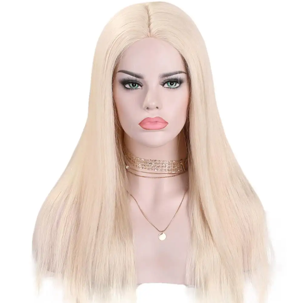 wholesale 12A Grade virgin cambodian human hair platinum white blonde color glueless silk base full lace wig