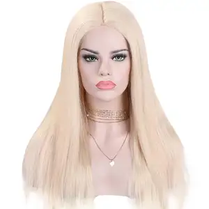 Perruque full lace wig sans colle naturelle — ali queen, cheveux humains vierges, couleur blonde platine, blanc, rgb 12A, vente en gros