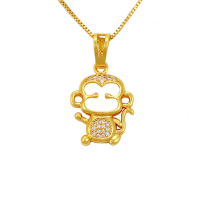 Zhixup — pendentif zodiaque en or 24K, bijoux kawaii pour femmes - Product Image 1