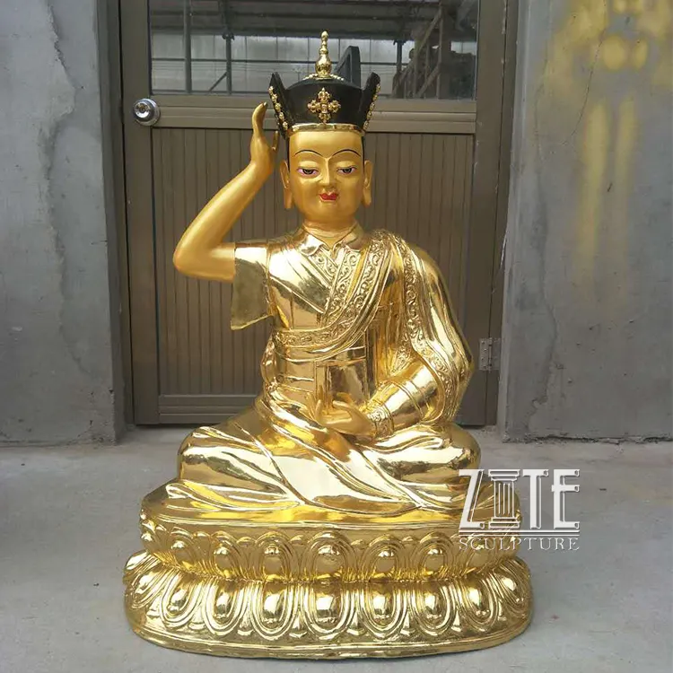 Hot Sale Gold Bronze Buddha Karmapa Statuen