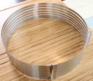 Moule <span class=keywords><strong>à</strong></span> mousse en acier inoxydable, anneau circulaire <span class=keywords><strong>réglable</strong></span> 24-30CM, pour biscuits, Fondant, gâteau, outil de <span class=keywords><strong>pâtisserie</strong></span> - Product Image 3