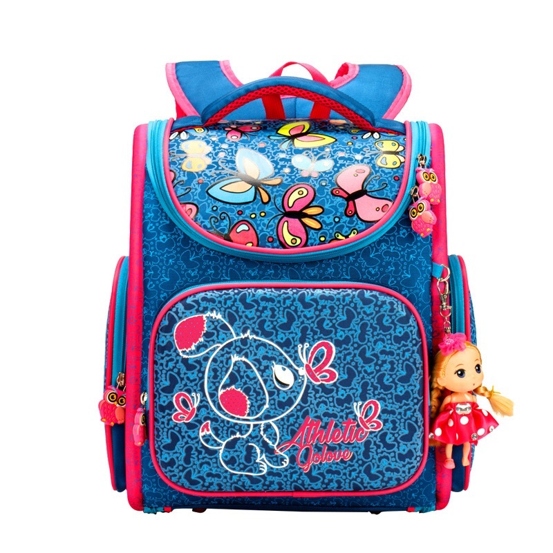 DC Superhero Girls Rucksack - Offizieller Schulrucksack Für Mädchen, Rot/blau, 100% Polyester