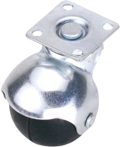 RTS PP schwarz 50mm Kugel laufrad für Sofa drehbar pp Universal Bürostuhl Rollen mit Seiten bremse - Product Image 2