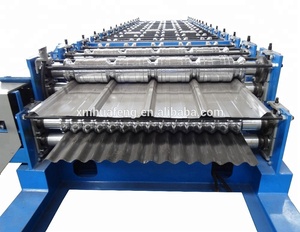골판지 및 IBR 지붕 타일 기계/지붕 타일 롤 성형 기계/더블 레이어 지붕 성형 롤링 기계 - Product Image 5