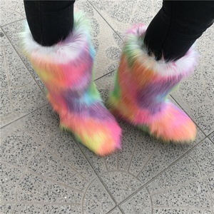 Nueva moda botas de invierno con piel sintética de colores - Product Image 6