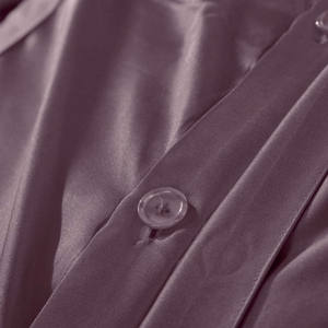 THXSILK 3 teilig Seide Bettwäsche 200 x 200 cm mit 2 Kissenbezüge 80 x 80 cm / 100% Maulbeerseide 19 Momme / Helles Lila - Product Image 3