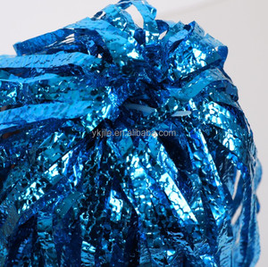 Pompoms cheerleader Joy leader Poms Metallic Foil Pom Poms squad Cheer dance sports match accessories useful - Product Image 4