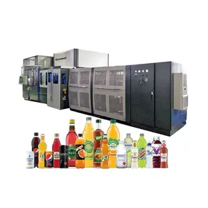 PET And Glass Bottle Juice Beverages Organic Cold Pressed Fruit Juice Blowing Filling Capping Combi Line Machine