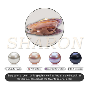 Cadeau surprise de fête, perles ovales de <span class=keywords><strong>culture</strong></span> d'eau douce de 6-7 mm, coquille d'huître - Product Image 5