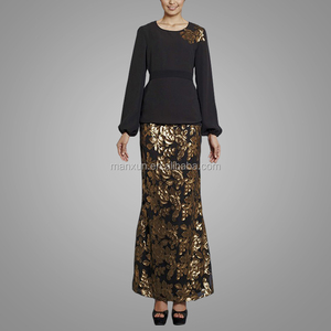 gold baju kurung, gold baju kurung 
