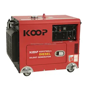 Générateur 5 kva/50Hz 3 phases silencieux pour moteur diesel, silencieux