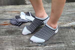 Wholesale <strong>Men's</strong> Bamboo Fiber <strong>Ankle</strong> <strong>Socks</strong> Colorful Stripe Casual Breathable Summer <strong>Socks</strong> Custom Packing Absorb Sweat - Product Image 3