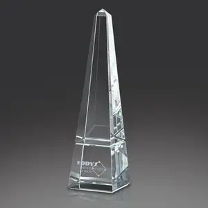 Oem/Odm Optic Hoge Kwaliteit Crystal Obelisk Award