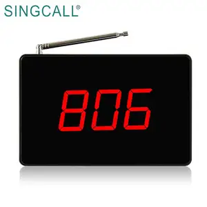 SINGCALL无线寻呼机咖啡厅呼叫系统Led号码显示