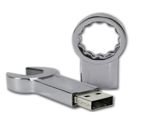 Gitra Wholesale Promo Gifts Spanner Usb Flash Stick Metal Wrench Usb Stick 32Gb 2GB 4GB 8GB 16GB 64GB 128GB