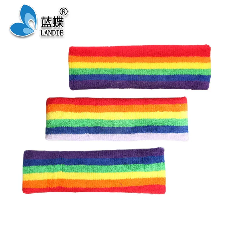 Pulseira/arco-íris de algodão bordada