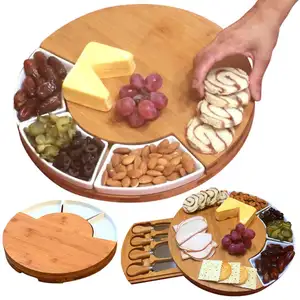 竹制奶酪板木板配奶酪工具熟食托盘
