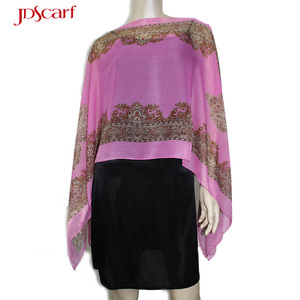 Bouton <span class=keywords><strong>en</strong></span> <span class=keywords><strong>mousseline</strong></span> <span class=keywords><strong>de</strong></span> <span class=keywords><strong>soie</strong></span> coloré pashmina ponchos foulards étoles pashmina - Product Image 3