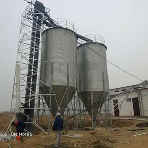 MUHE Galvanized Poultry Feed 5 Tons Steel Silo for Sale