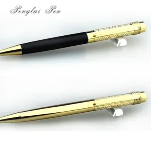 2013 Promotion items luxury carved design twist ball pen gold and black custom logo ballpoint pen for gift