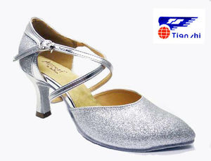 el brillo de plata las mujeres <span class=keywords><strong>zapatos</strong></span> de salón de <span class=keywords><strong>baile</strong></span> del dedo del pie cerrado <span class=keywords><strong>zapatos</strong></span> de la boda - Product Image 1