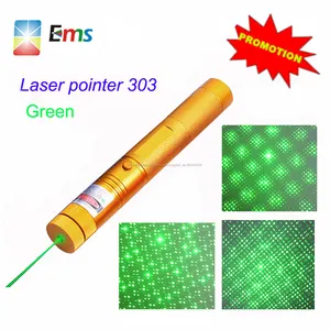 New desgin bút laser con trỏ laser xanh đỏ hoặc màu tím laser pointer 303 với năng lượng pin