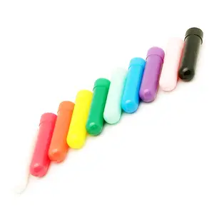 Top fornitori per la plastica dieci colori nasale inalatore aromaterapia bottiglia di tubo con striscia di cotone