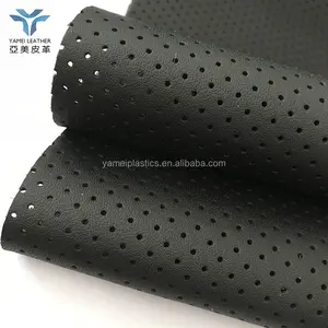 High Quality Hole Punched PU Microfiber Automotive Upholstery Leather Car Seat Leather