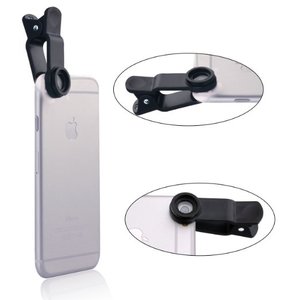 Objectif universel 3 en 1, Clip zoom, caméra, grand Angle, œil de poisson pour téléphone portable, nouveau - Product Image 5