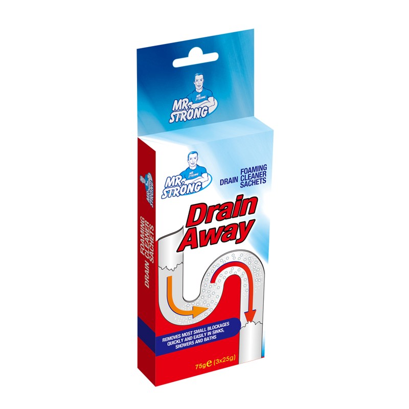 Порошок для очистки дренажа больницы в пластиковом пакете