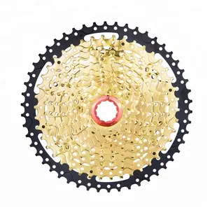 ZTTO पहाड़ बाइक भागों Freewheel 11 एस 11-50 टी SL काले सोने कैसेट एमटीबी 11 गति गोल्डन विस्तृत अनुपात के लिए K7 XO1 XX1 m9000