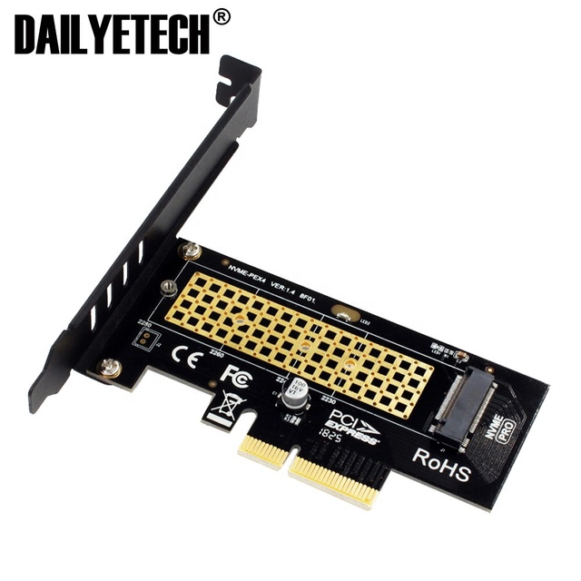 SK4 M.2 NVMe SSD NGFF to PCIE X4 Adapter Card M Key Interface Card Support PCI Express 3.0 X4 2230-2280 Size M.2 FULL SPEED Good