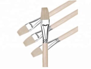 Juego de pinceles de pintura profesional para artista, suministros de arte acrílico, juego de pinceles de pintura acrílica con mango de madera de pelo de nailon - Product Image 5