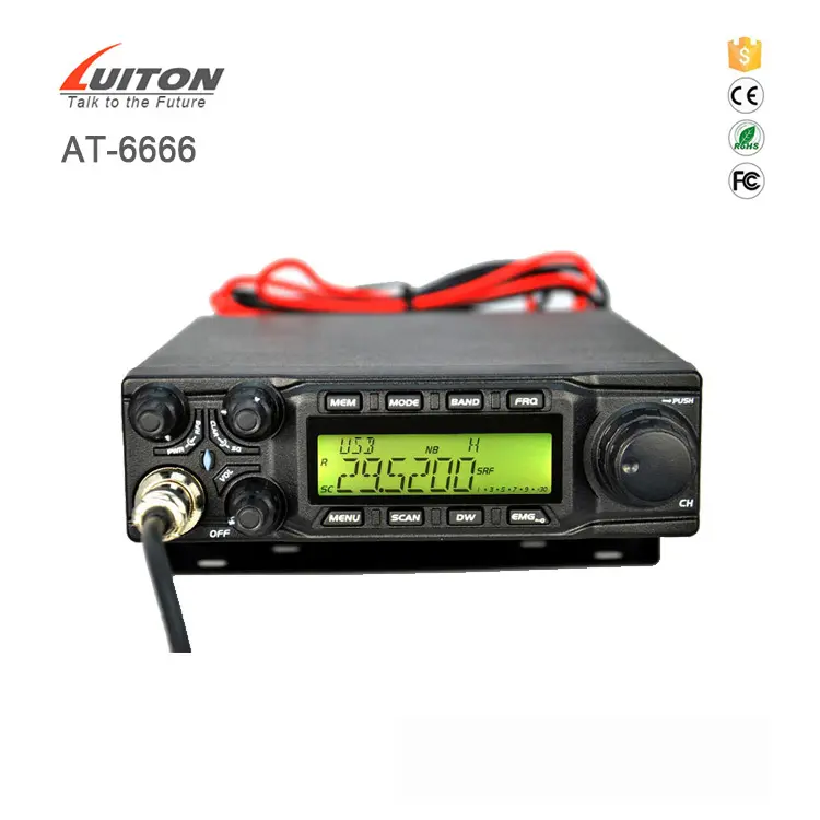 60 Вт 27 МГц Anytone AT-6666 CB радио AM/FM/SSB