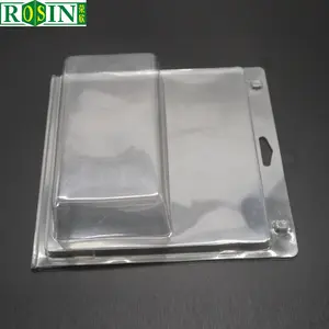 Wholesale Double Foldable Clear Plastic PVC PET Clamshell Blister Toy Packaging Box