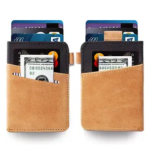 Minimalistische Slim Wallet-Nieuwe Idee Voorvak Kaarthouder met Cash & Key