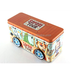 <span class=keywords><strong>CMYK</strong></span> Tùy Chỉnh In Bus Shape Cookie Bánh Bao Bì Hộp Thiếc - Product Image 1