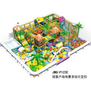 Neues Design Bunter Indoor-Rutsch spielplatz Kinder Interaktives Spielhaus mit großer Rutsche