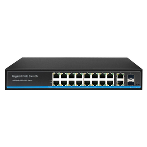 16 Port Gigabit PoE Chuyển Đổi Với 2 SFP Cổng Hỗ Trợ VLAN CENK Chế Độ cho CCTV - Product Image 1