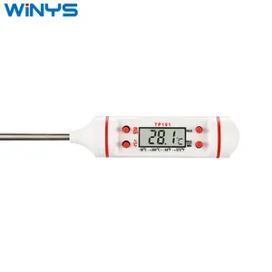 TP101 termometer Digital untuk memasak, alat pengukur suhu makanan BBQ memasak dapur baja tahan karat untuk susu air