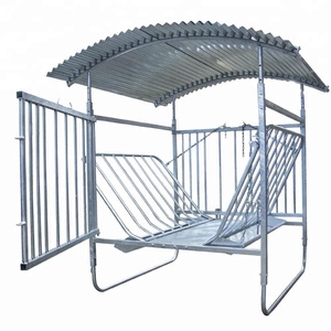 หรูหราที่กำหนดเองจุ่มร้อนสังกะสีหญ้าแห้งม้าฟาร์มป้อนที่มีหลังคา - Product Image 5