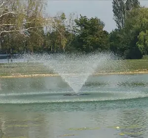 Aço inoxidável led 304 cor pequeno lago fonte fontes da lagoa flutuante