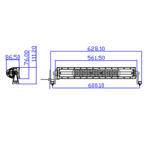 Precio al por mayor IP68 Aprobado 270 W 22 Pulgadas 3 Row Barra de Luz LED Para Ford Ranger - Product Image 4